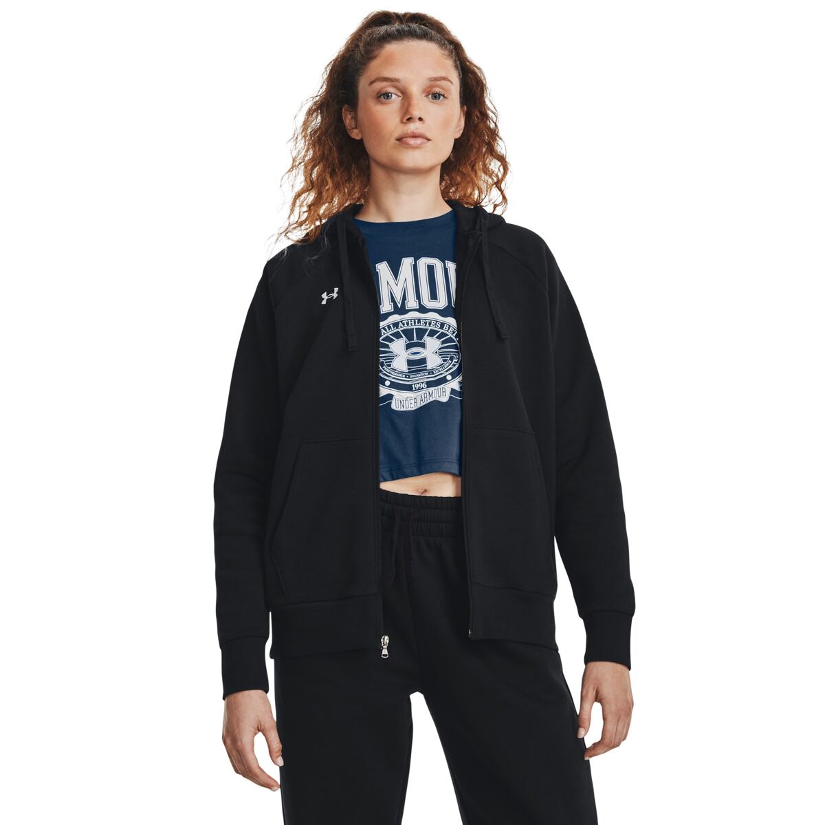 Levně Dámská mikina Under Armour Rival Fleece FZ Hoodie
