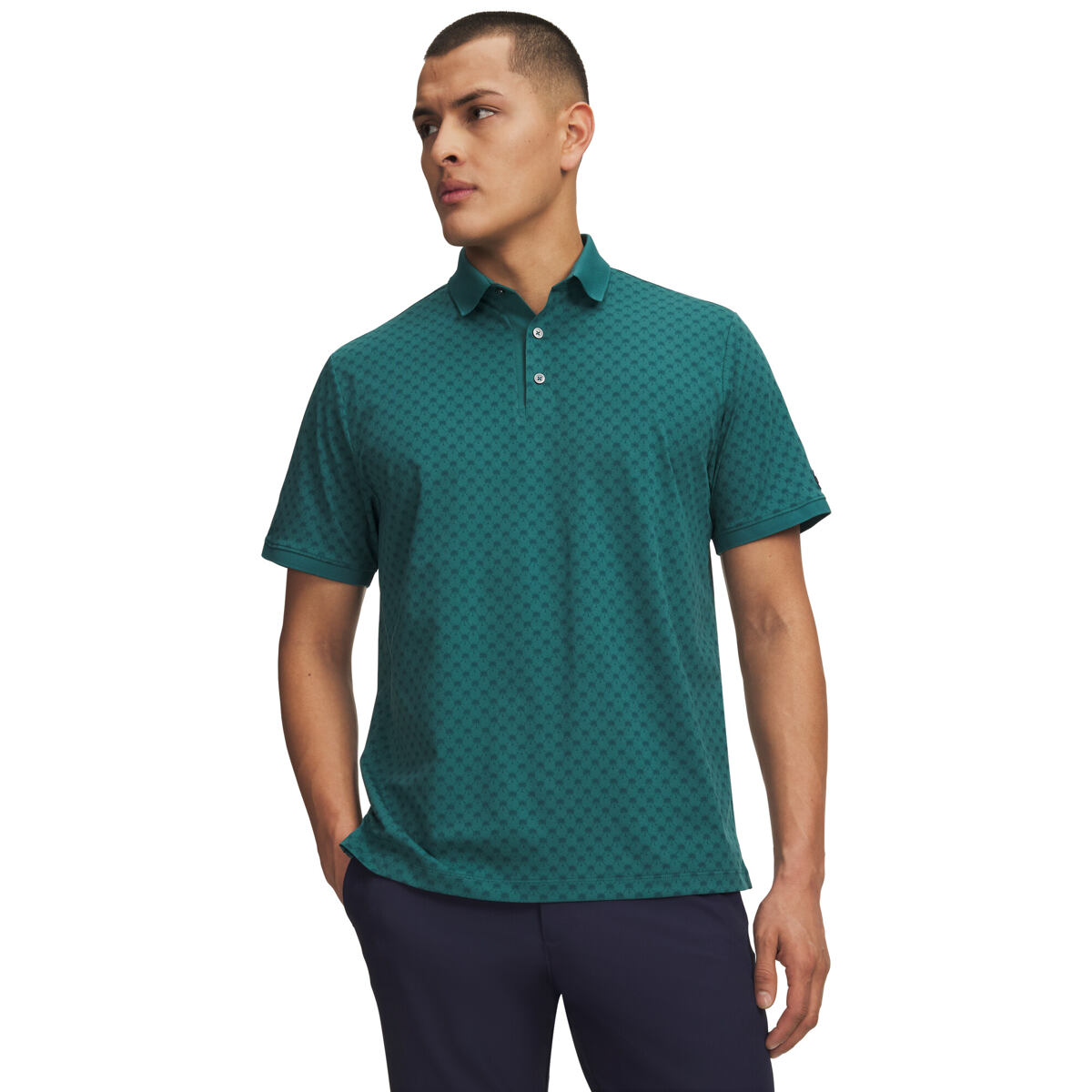 Levně Pánské polo tričko Under Armour ArmourDry Print Rib Polo