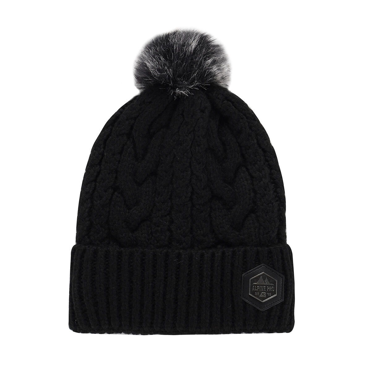 Levně Unisex zimní čepice s bambulí ALPINE PRO ORGE