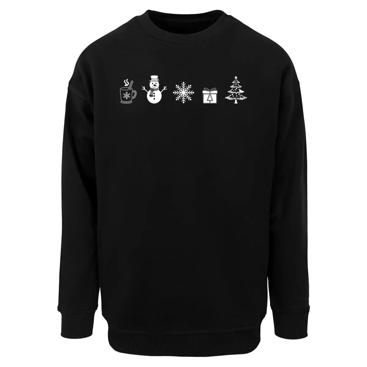 Levně Pánská mikina Merchcode Christmas Elements Crewneck