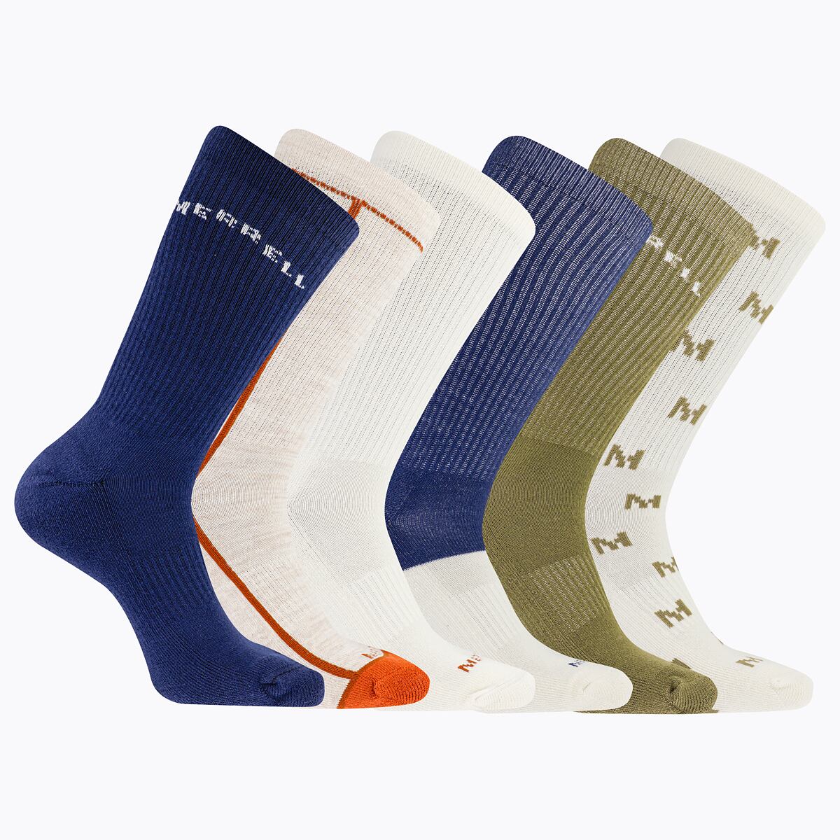 Levně Unisex ponožky Merrell MEA33694C6B2 NVAST RECYCLED CUSHION CREW (6 packs)