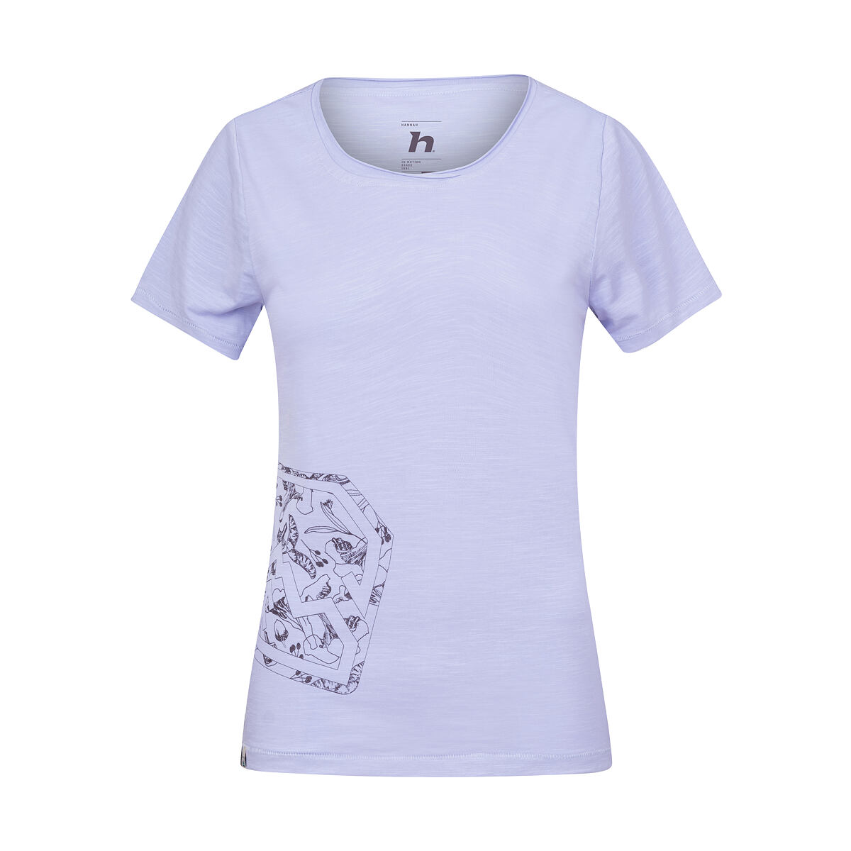 Levně Dámské bavlněné tričko Hannah ZOEY II purple heather
