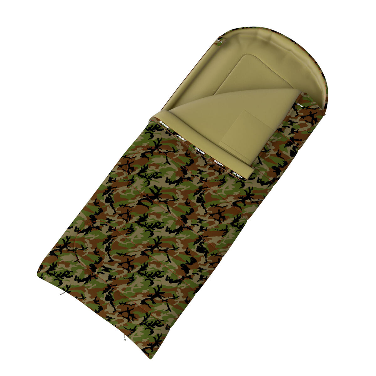 Levně Unisex dekový třísezónní spacák Husky Gizmo Army -5°C