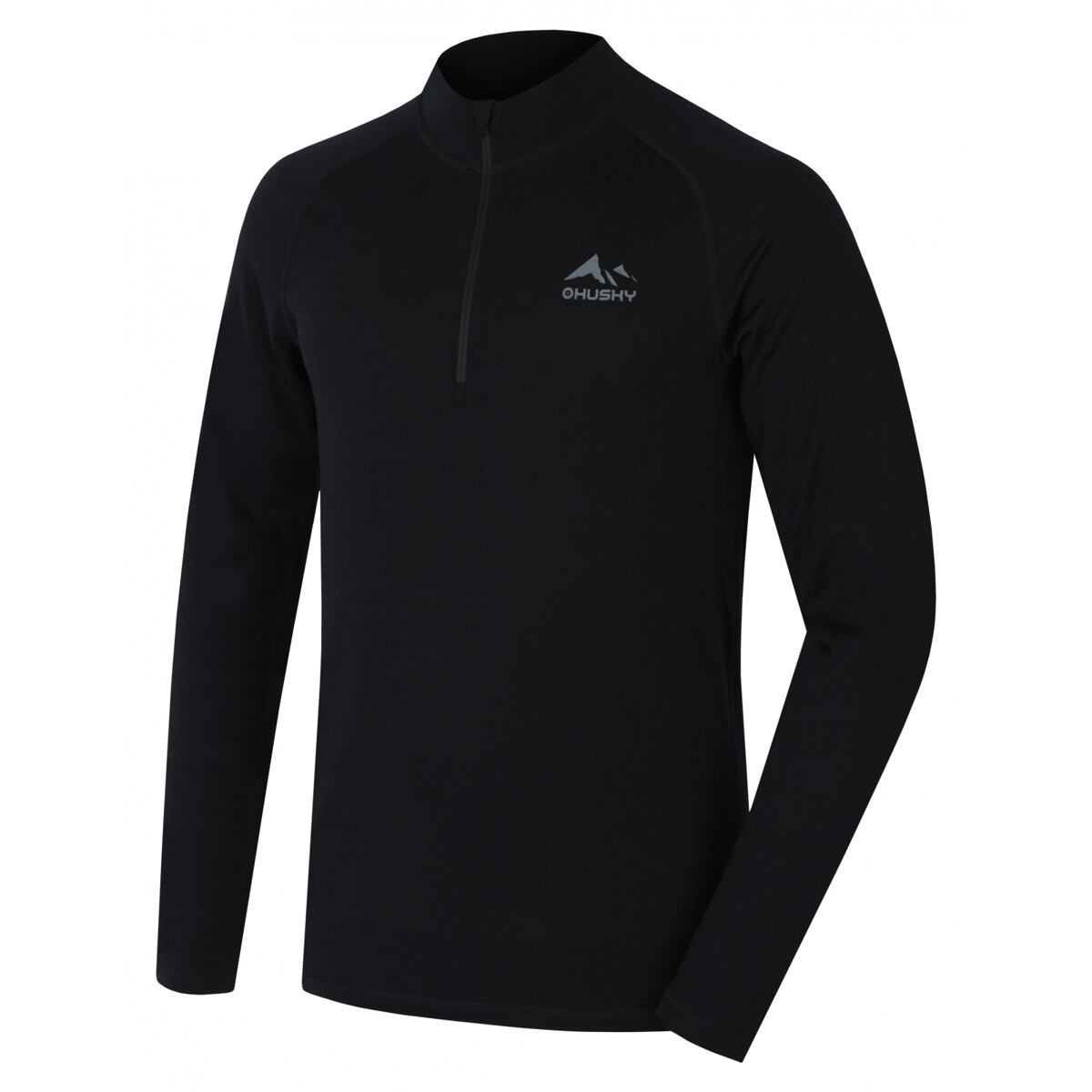 Husky Merino termoprádlo triko Merow zip M black Velikost: XL
