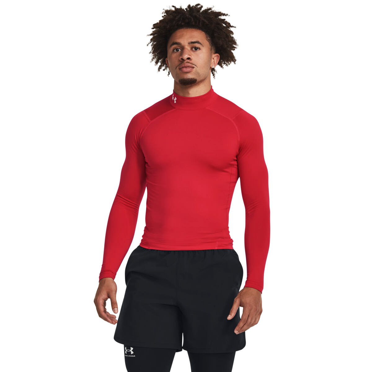 Levně Pánské zimní kompresní triko Under Armour CG Armour Comp Mock