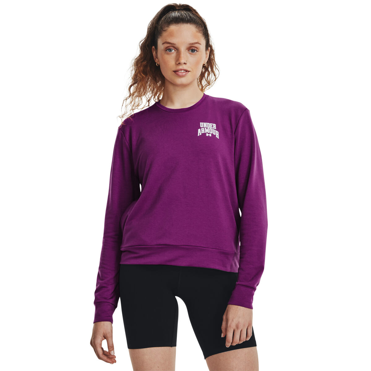 Levně Dámská mikina Under Armour Rival Terry Graphic Crew