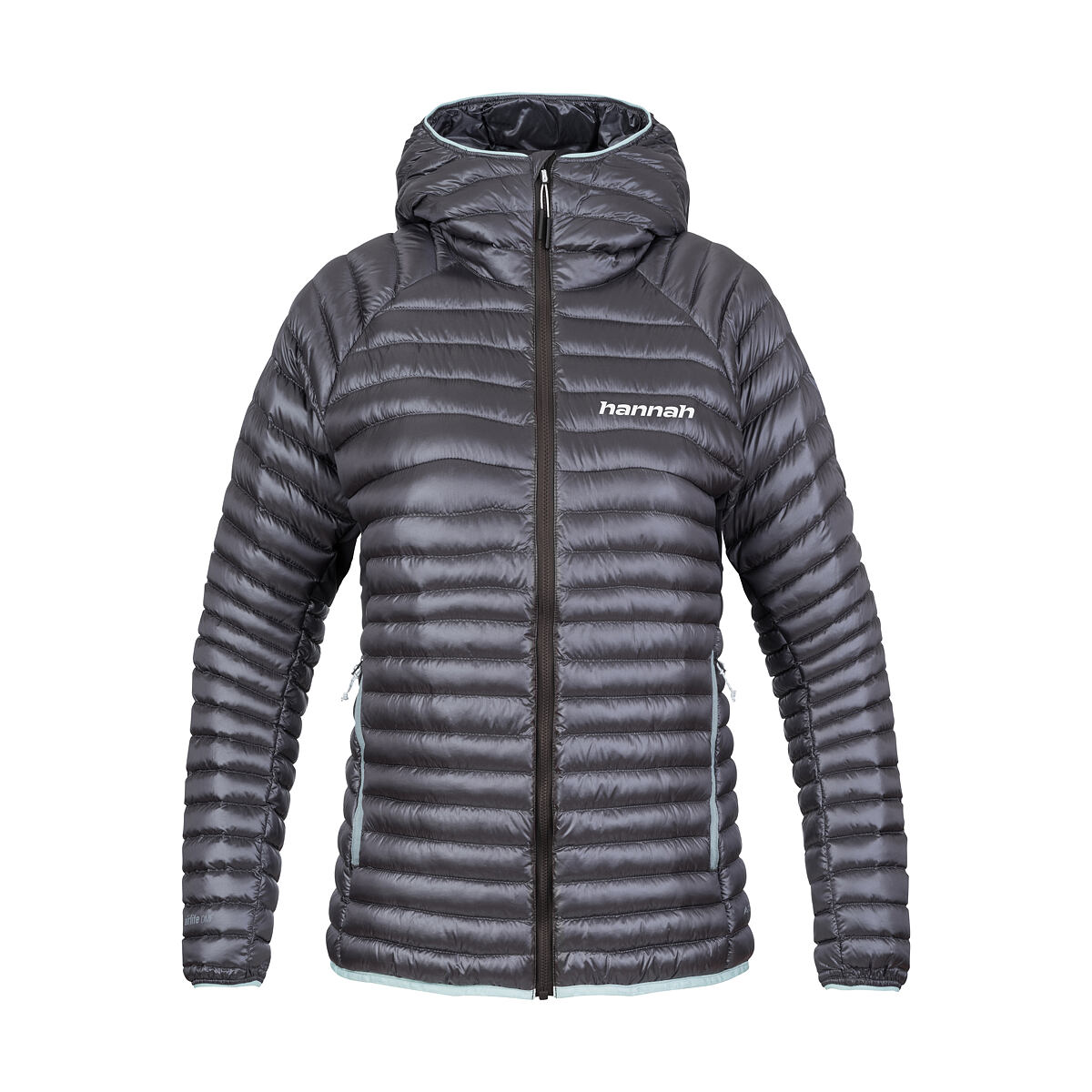 Levně Dámská péřová bunda Hannah MANTIS HOODY asphalt