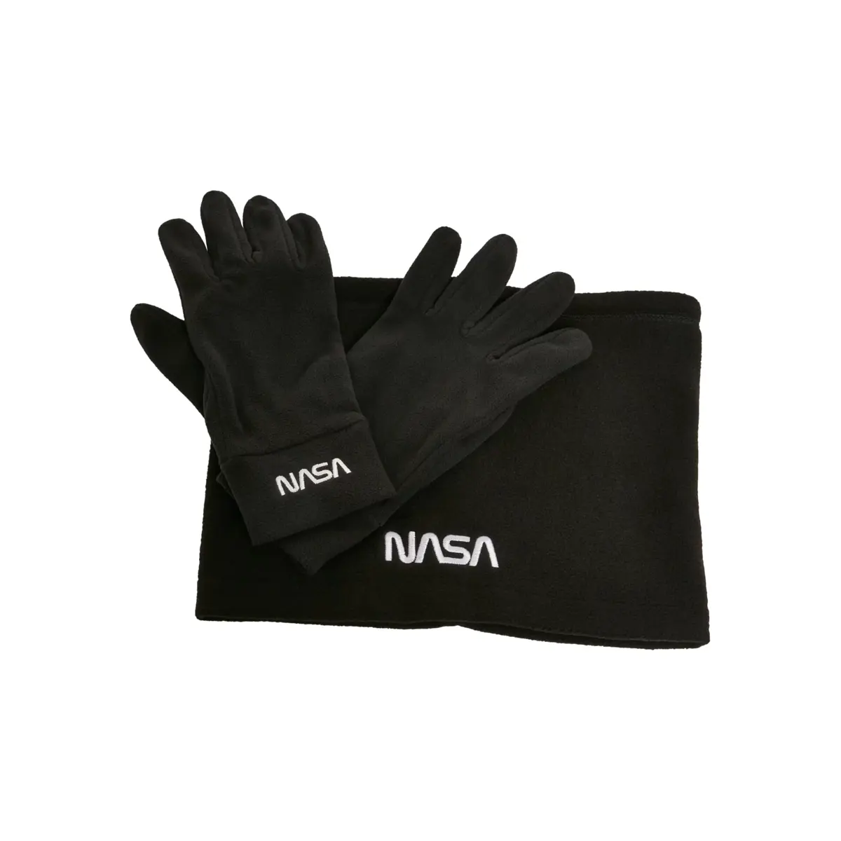 Levně Unisex set rukavice+nákrčník Mister Tee NASA Fleece Set