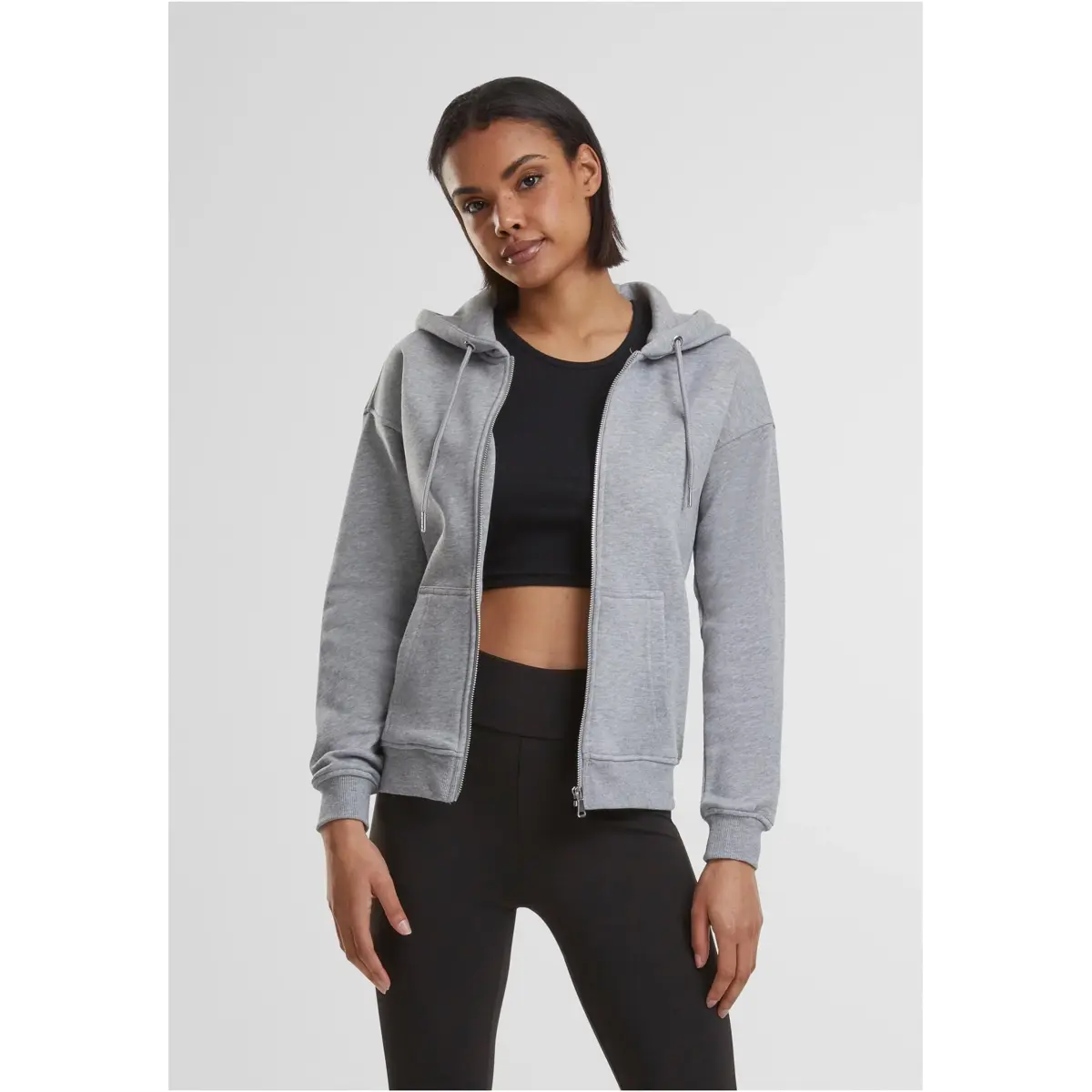 Levně Dámská mikina Urban Classics Ladies Classic Zip Hoody