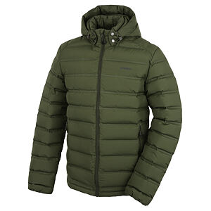 Pánská péřová bunda HUSKY Donnie M dark khaki