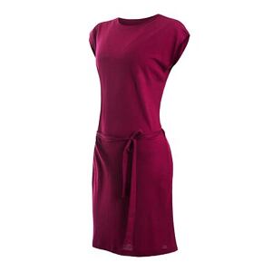 SENSOR MERINO ACTIVE dámske šaty lilla veľkosť XL