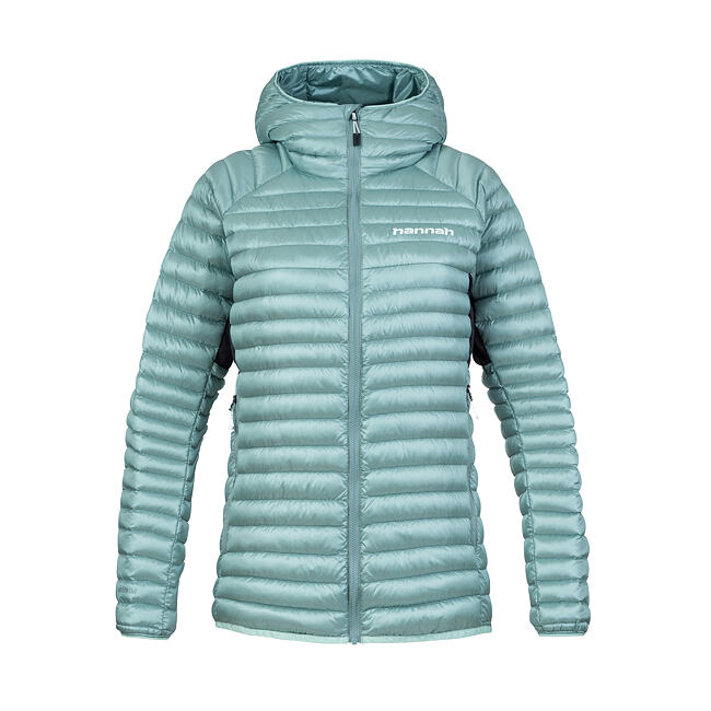 Dámska páperová bunda Hannah MANTIS HOODY wasabi/asphalt