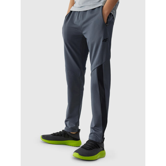 Chlapčenské športové nohavice 4F - šedé
