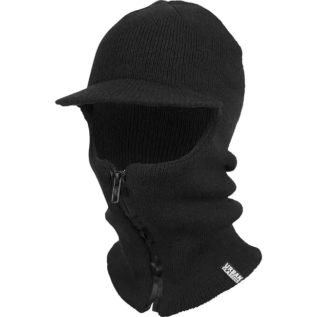 Unisex kukla Urban Classics Zipped Balaclava Visor Unisex kukla Urban Classics Zipped Balaclava Visor