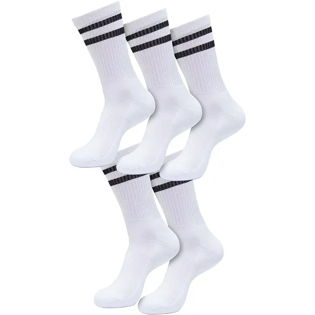 Unisex ponožky Urban Classics Double Stripe Socks 5-Pack Unisex ponožky Urban Classics Double Stripe Socks 5-Pack